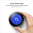 Google Third Generation Learning Thermostat in Mirror Black
