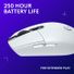 Logitech G305 LIghtspeed Wireless Optical 6 Programmable Button Gaming Mouse with 12,000 DPI HERO Sensor - White