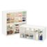 10-Drawer Medium Stackable Craft Organizer - White & Clear - 14-7/8" x 6-1/8" x 7-3/8"