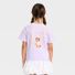 Cat & Jack Girls' Short Sleeve 'Bow/Cat' Graphic T-Shirt, XS - Pale Lavender