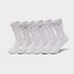 Nike Dri-FIT Everyday Plus Cushioned Training Crew Socks, M, 6 Pack - White/Metallic