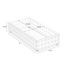 Like-it Bricks Medium Short Bin - White - 11" x 5-1/2" x 2-3/8"