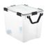 Iris 103 Quart Weathertight Tote With Wheels - Clear - 17-3/4" x 23-5/8" x 18-3/4"