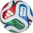 adidas FIFA World Cup 2026 Trionda League Soccer Ball, Size 4 - White & Solar Blue & Red & Lime