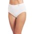 JOCKEY Women's 100% Cotton Plus Size Elance Underwear Briefs - White