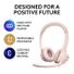 Logitech H390 Wired On-Ear Headset for PC & Laptop - Rose