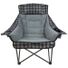 Venture Forward Buffalo Plaid Ultra Padded Chair - Grey
