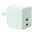 Five Below 20W Power Delivery Dual USB-C Charger, 1.4 x 1.3 x 1.3 in