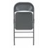 COSCO Gray Indoor Standard Folding Chair With Solid Seat