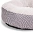 EveryYay Essentials Oval Cuddler Pet Bed, Small - Grey Diamond