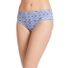 JOCKEY Women's Elance Bikini, Size 5 - Blue Stardust, Boardwalk Stripe & Marina Blue