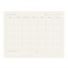 The Container Store Monthly Overview Pad - White - 11" x 8-1/2"