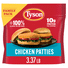 Tyson Frozen Chicken Patties Family Pack, 3.37 lb
