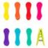 Kikkerland Design Rainbow Bag Clips Set