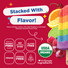 JonnyPops Organic, Rainbow Fruit Stacks, Frozen Pops