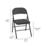 COSCO Standard Folding Chair With Padded Seat - Black