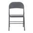 COSCO Gray Indoor Standard Folding Chair With Solid Seat