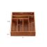12" x 17-3/4" x 2-1/2" h 6-Section Acacia Flatware Organizer