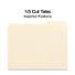 TRU RED 1/3 Cut Tab Letter Size Manila File Folder