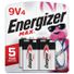 Energizer 9V Batteries, 9 Volt Alkaline Batteries