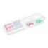4" x 2-3/8" x 1-1/8" Translucent Double-Sided Pill Box