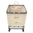 Square Steele Canvas Laundry Cart - Natural & Grey - 18" sq. x 20-1/4" h