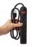 Five Below 6-Outlet Power Strip, Large - Black Multi