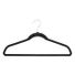 The Container Store Non-Slip Velvet Suit Hanger, 17-1/2 x 1/4 x 9 in - Black