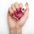 essie long-lasting nail polish, 8-free vegan, deep magenta, Chevron Trend