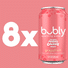 bubly Sparkling Water, Grapefruit - Pack