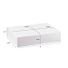 Collapsible Gift Box - White Glossy - 13" x 10-3/4" x 5-1/2"