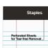 Staples 3.5" X 2.5" White Narrow Ruled Perforated Mini Legal Writing Pads