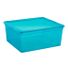 Large Peacock Our Tidy Box - 13-1/4" x 15-3/4" x 6-5/8" H