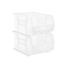 Stackable Plastic Utility Bin - Clear - Medium 16" x 11" x 8" H