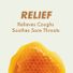 Halls Relief Honey Lemon Cough Suppressant/Oral Anesthetic Menthol Drops