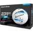TaylorMade 2024 SpeedSoft Ink Golf Balls - White & Blue