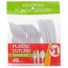 Assorted Plastic Cutlery - White