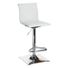Crosby St Maxwell Adjustable Faux Leather Barstool - White
