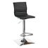 Crosby St Maxwell Adjustable Faux Leather Barstool - Black