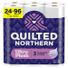 QUILTED NORTHERN Ultra Plush Toilet Paper, 24 Mega Rolls