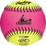 Rawlings 10" Optic Yellow & Pink Protac Training Softball