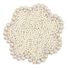 At Home Flower Fully Beaded Coasters - Ivory