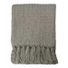 At Home 50x60 Fuzzy Plaid Woven Throw Blanket - Grey