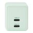 Five Below 20W Power Delivery Dual USB-C Charger, 1.4 x 1.3 x 1.3 in