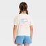 Cat & Jack Girls' Short Sleeve 'Stamps' Graphic T-Shirt, XL - Cream
