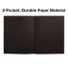 Staples Black 2 Pocket Folders