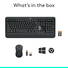 Logitech Wireless Keyboard and Mouse, Combo, Advanced