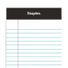 Staples 3.5" X 2.5" White Narrow Ruled Perforated Mini Legal Writing Pads