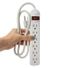 Five Below 6-Outlet Power Strip, Large - Natural White