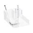 The Container Store Luxe Cosmetic & Brush Organizer - Clear - 6-1/4" x 8-1/2" x 3-5/8"